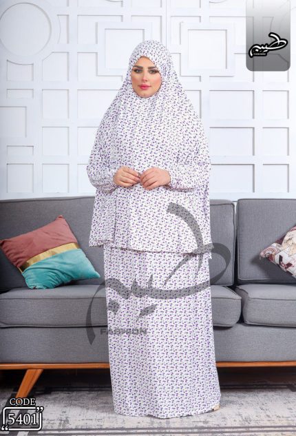 اسدال حريمى قطعتين ( جيبة وخمار)